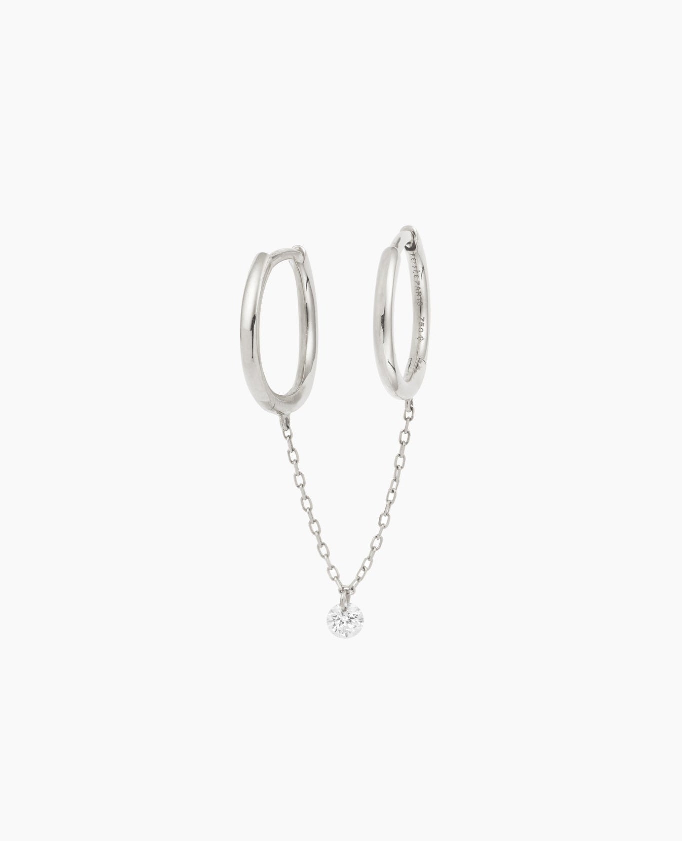pers-e-paris-piercing-by-pers-e-mini-boucle-cha-nette-double-hoops-un-diamant image 3