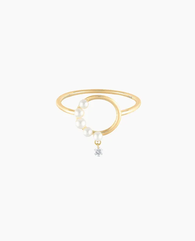 pers-e-paris-bague-aphrodite-demi-perl-e-or-jaune-18-carats-perles-diamant image 1