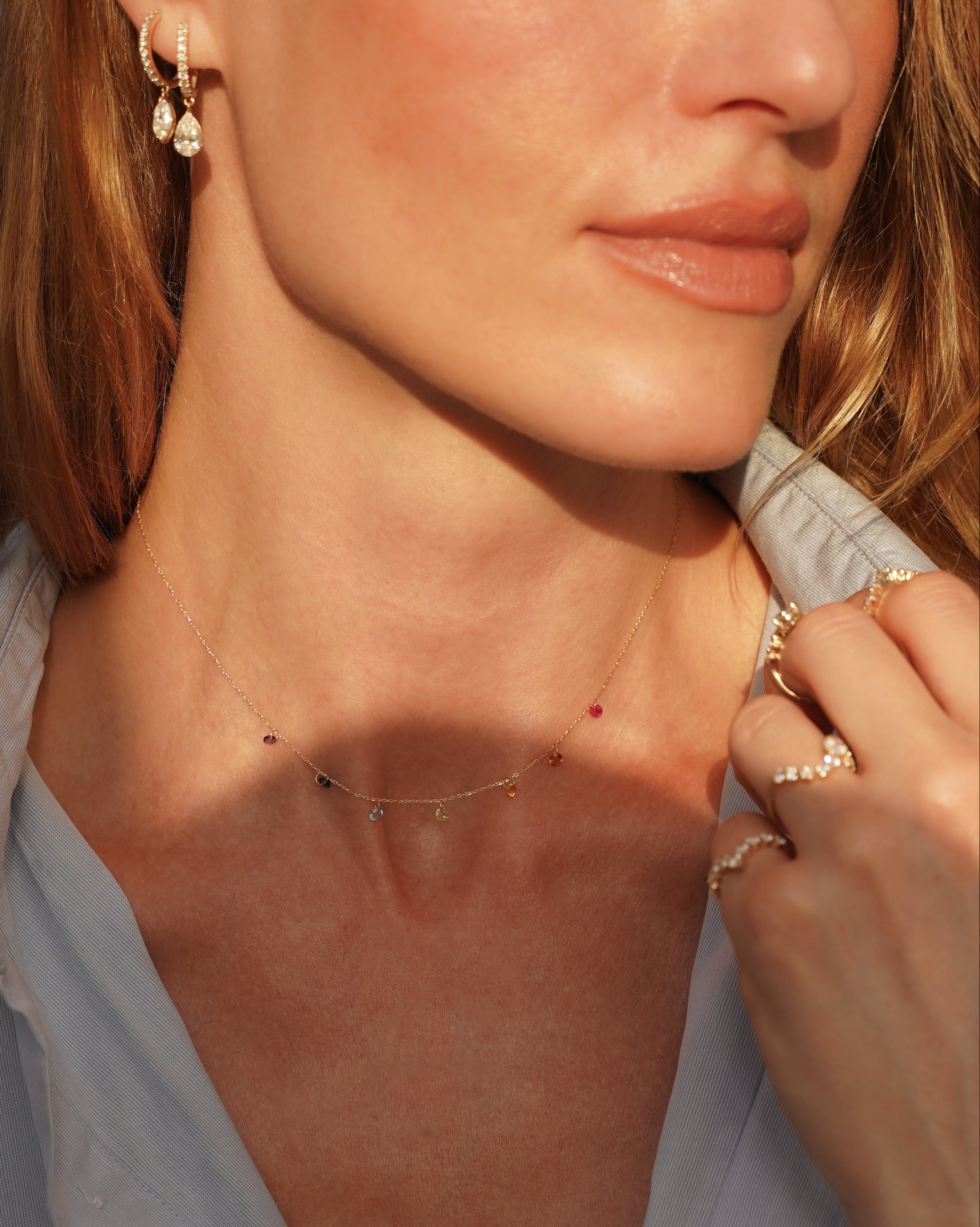 pers-e-paris-collier-sept-chakras-pm-or-18-carats-pierres-fines image 5
