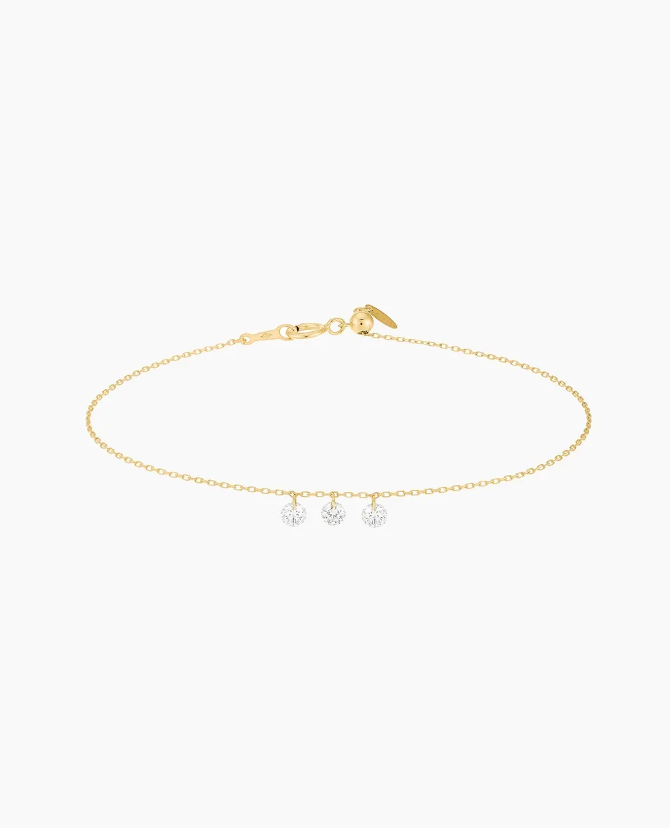 pers-e-paris-bracelet-dana-trois-diamants-suspendus-or-18-carats image 1