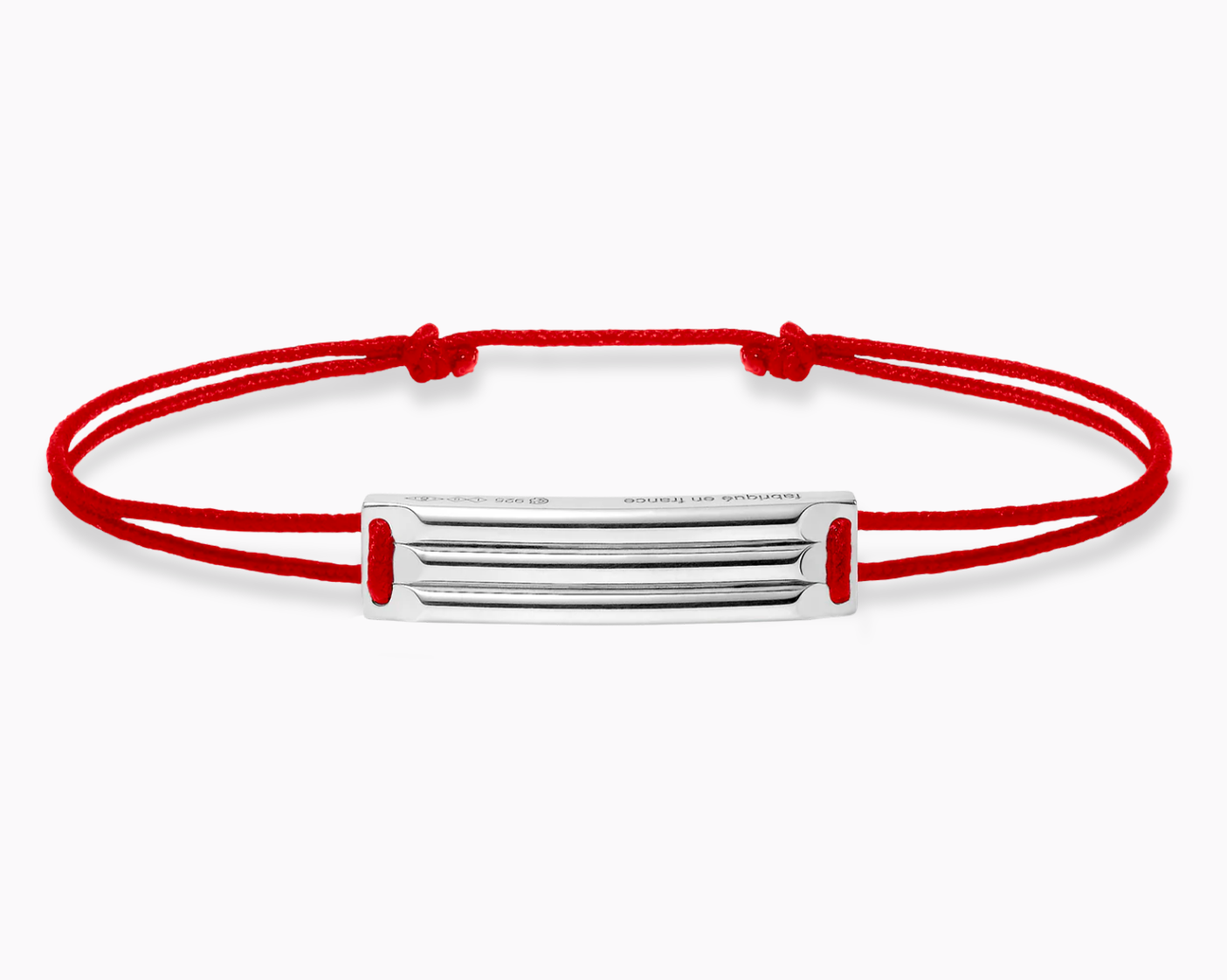 le-gramme-bracelet-cordon-rouge-godron-le-5g image 1