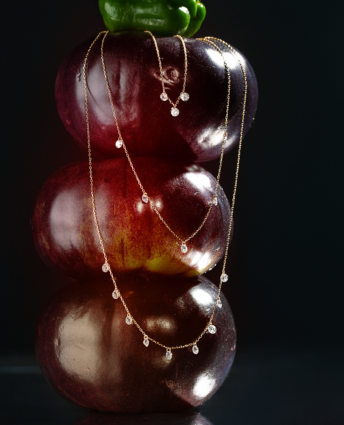pers-e-paris-collier-dana-neuf-diamants-or-18-carats-ajustable image 2