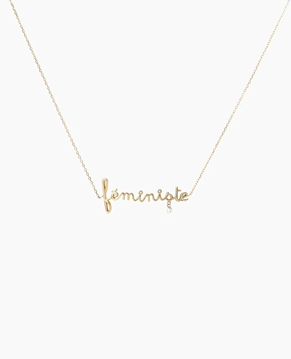 pers-e-paris-collier-venus-f-ministe-or-18-carats-et-diamant-suspendu image 1