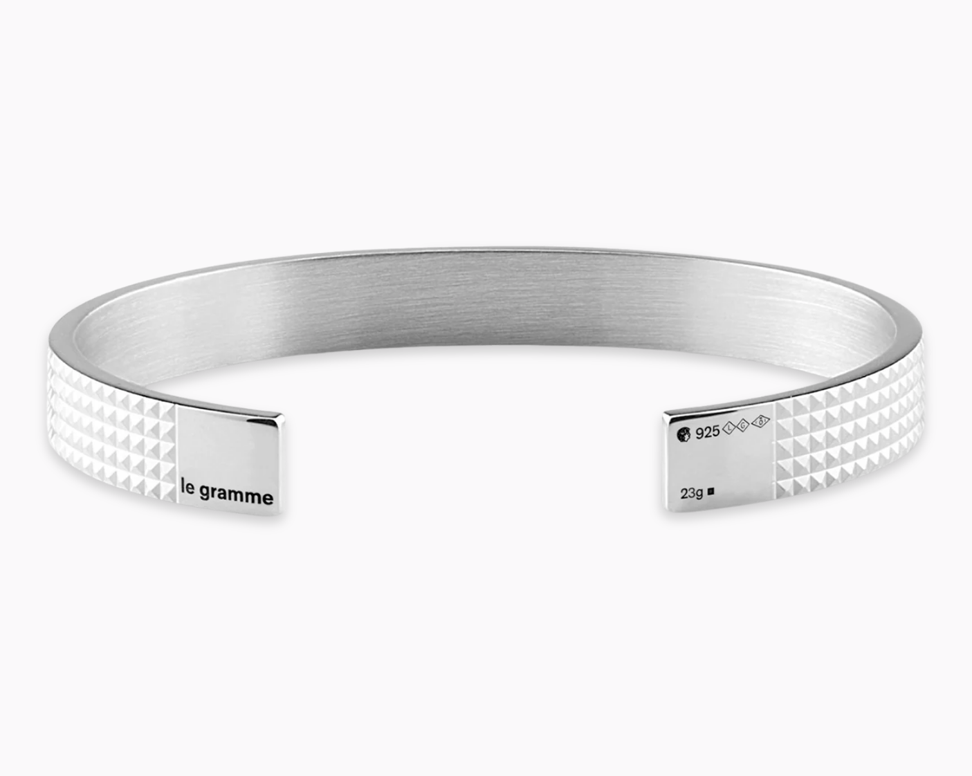 le-gramme-bracelet-ruban-guilloch-le-23g-argent-7-5-mm image 1