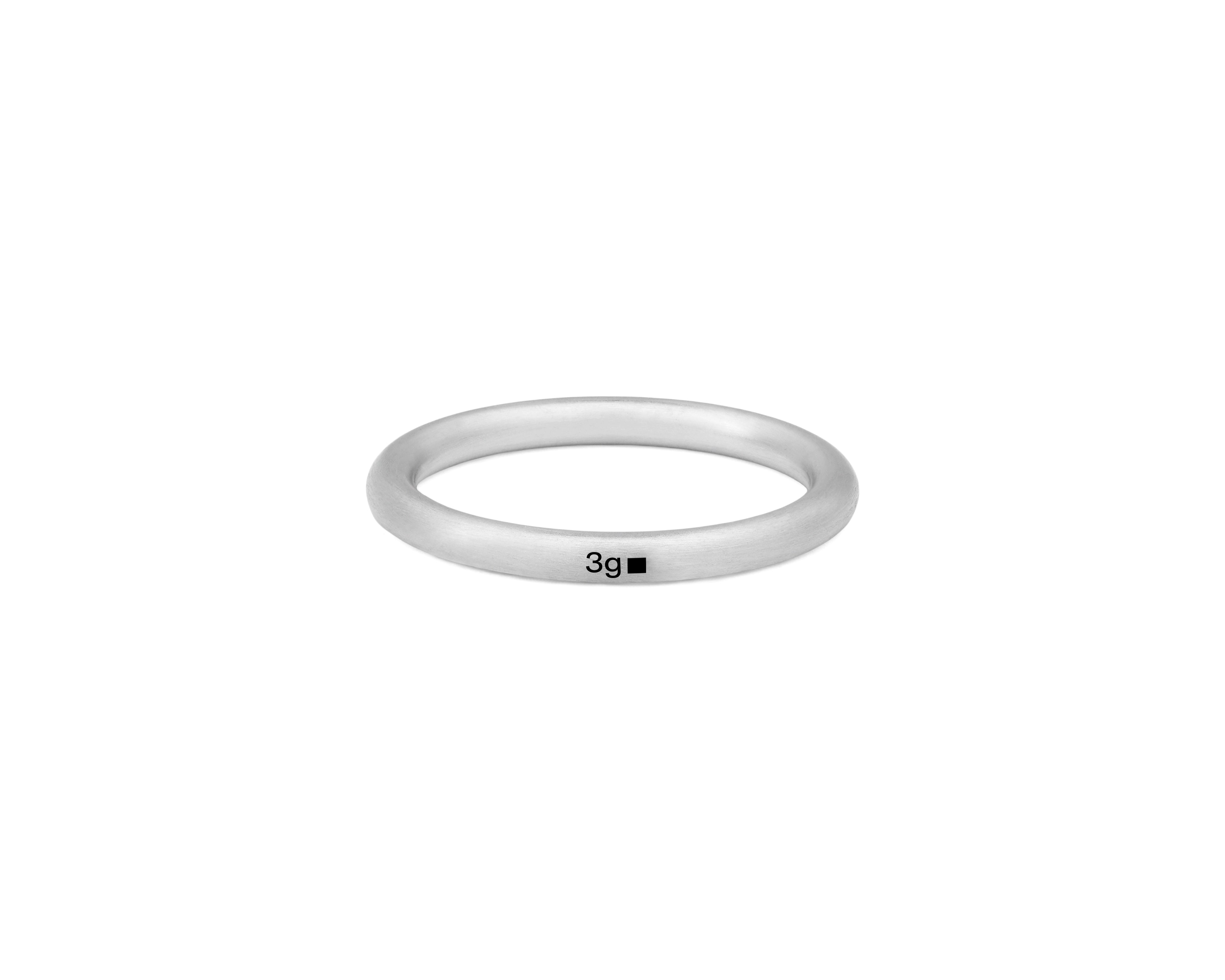 le-gramme-bague-jonc-la-3g-argent-bross-fil-2-3-mm image 2
