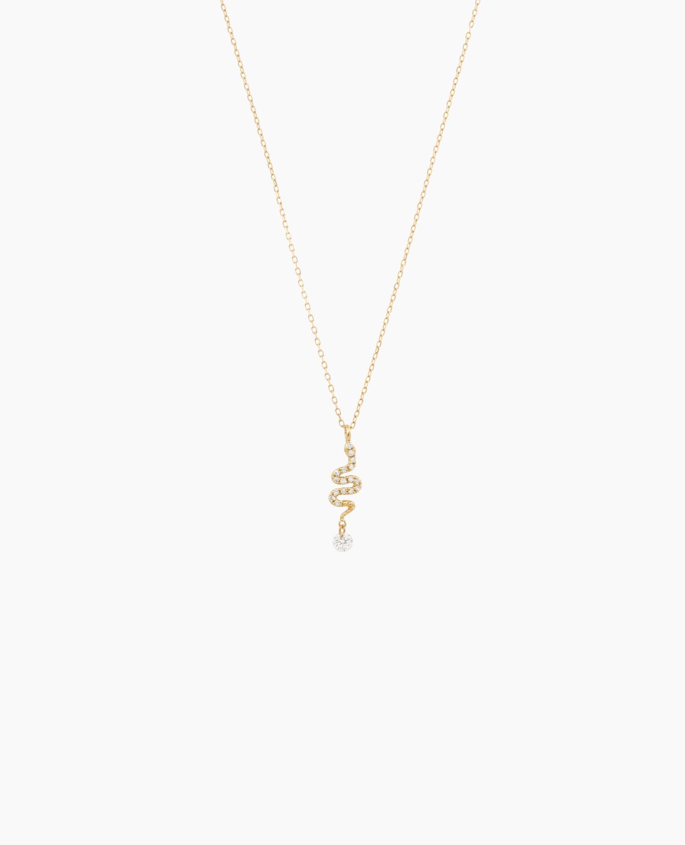 pers-e-paris-collier-s-l-n-serpent-pav-un-diamant-or-et-diamants image 1