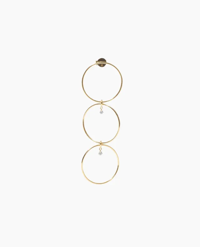 pers-e-paris-encerclez-moi-boucle-d-oreille-trio-cercles-or-18-carats-2-diamants image 1