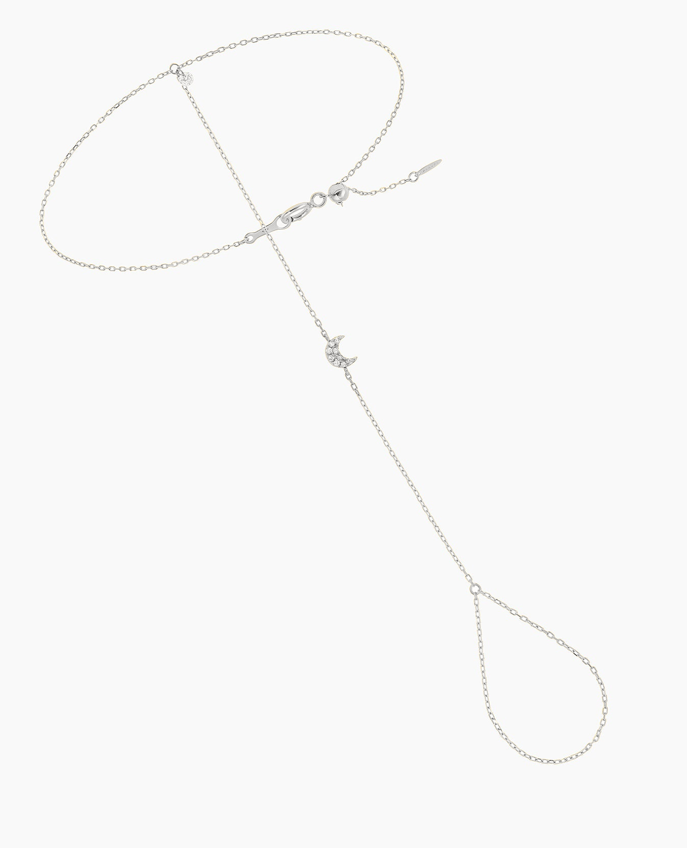 pers-e-paris-bracelet-de-main-s-l-n-lune-or-18-carats-diamant-0-07-ct image 3
