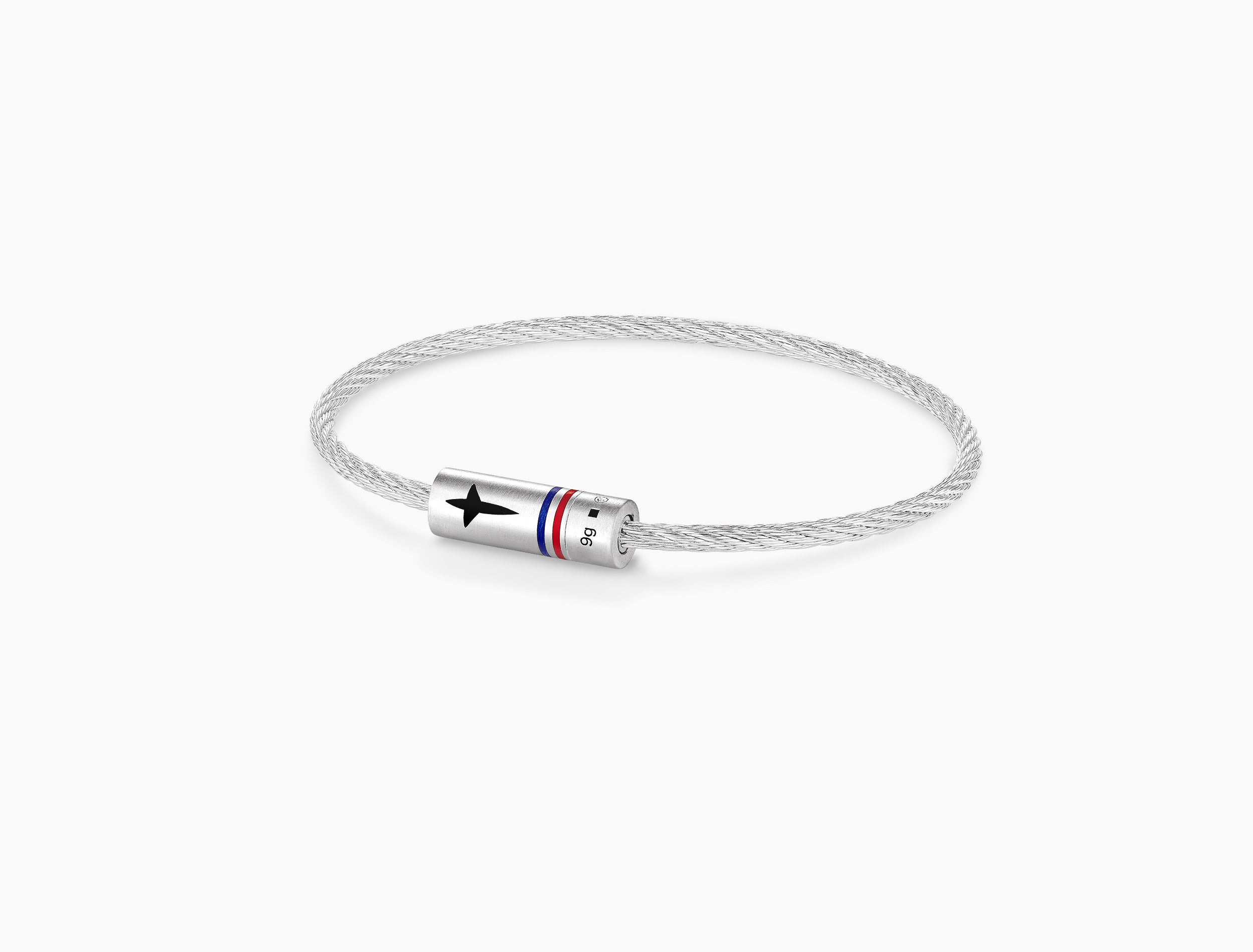 le-gramme-x-la-patrouille-de-france-bracelet-c-ble-tricolore-le-9g-argent-925 image 2
