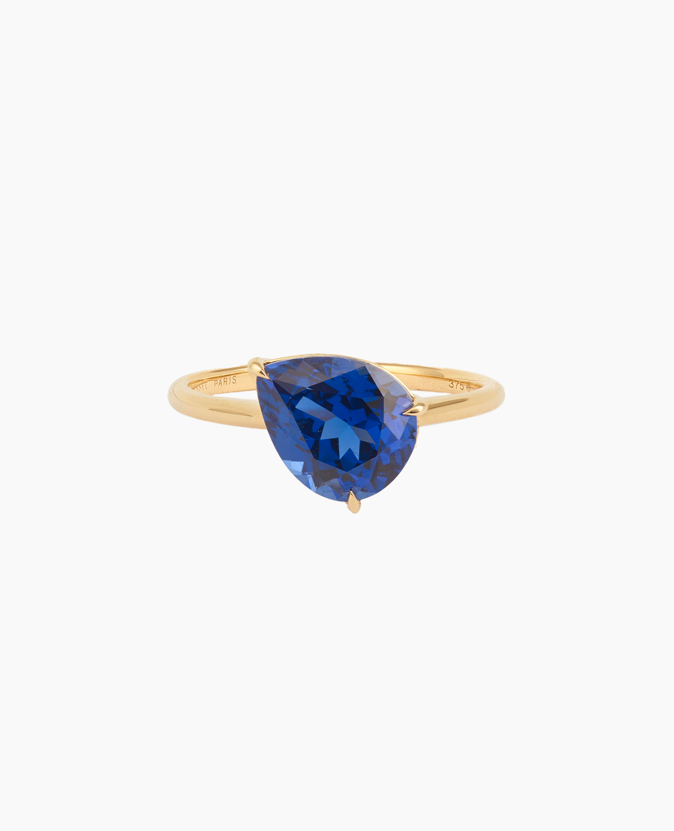 pers-e-paris-bague-iris-saphir-or-9-carats-saphir-laboratoire-1-carat image 3