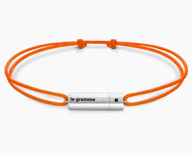 le-gramme-bracelet-cordon-c-ble-orange-le-5g image 1