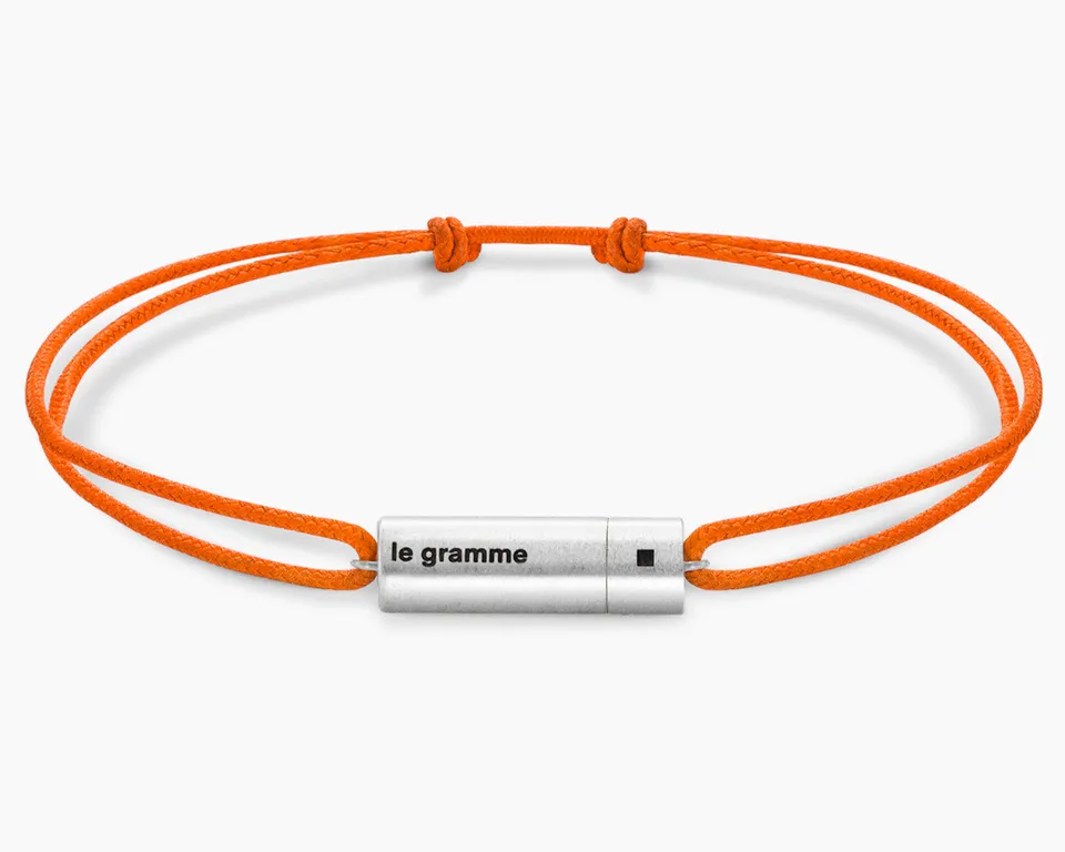 le-gramme-bracelet-cordon-c-ble-orange-le-5g image 1