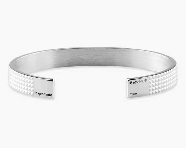 le-gramme-bracelet-ruban-guilloch-le-23g-argent-7-5-mm image 1