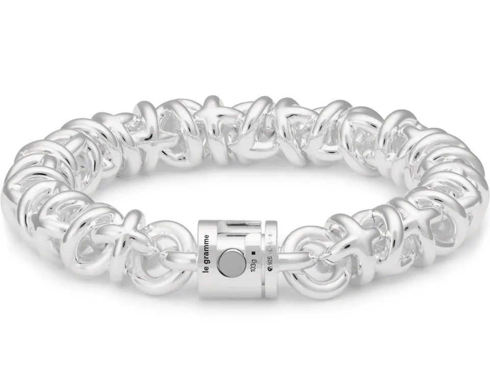 le-gramme-bracelet-entrelacs-le-103g-argent image 1