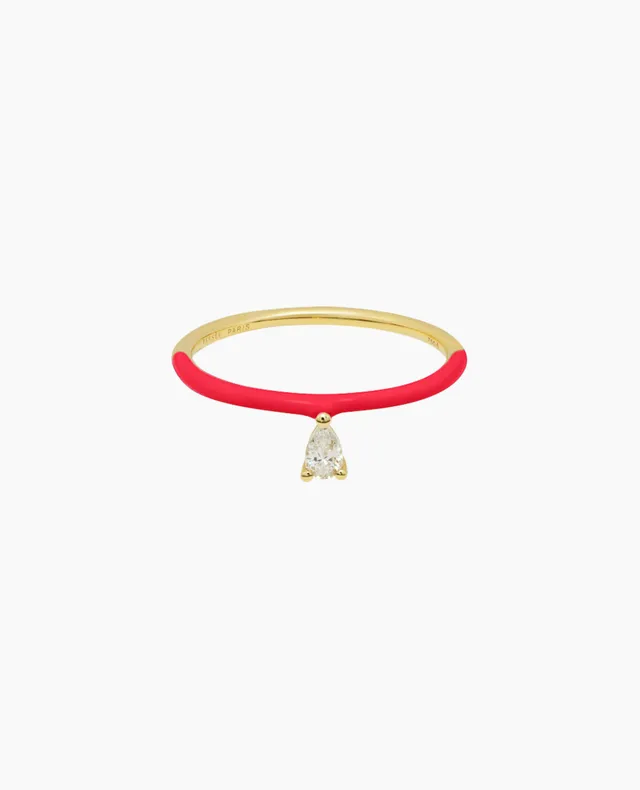 pers-e-paris-bague-enamel-rose-bague-or-18-carats-un-diamant-poire image 1