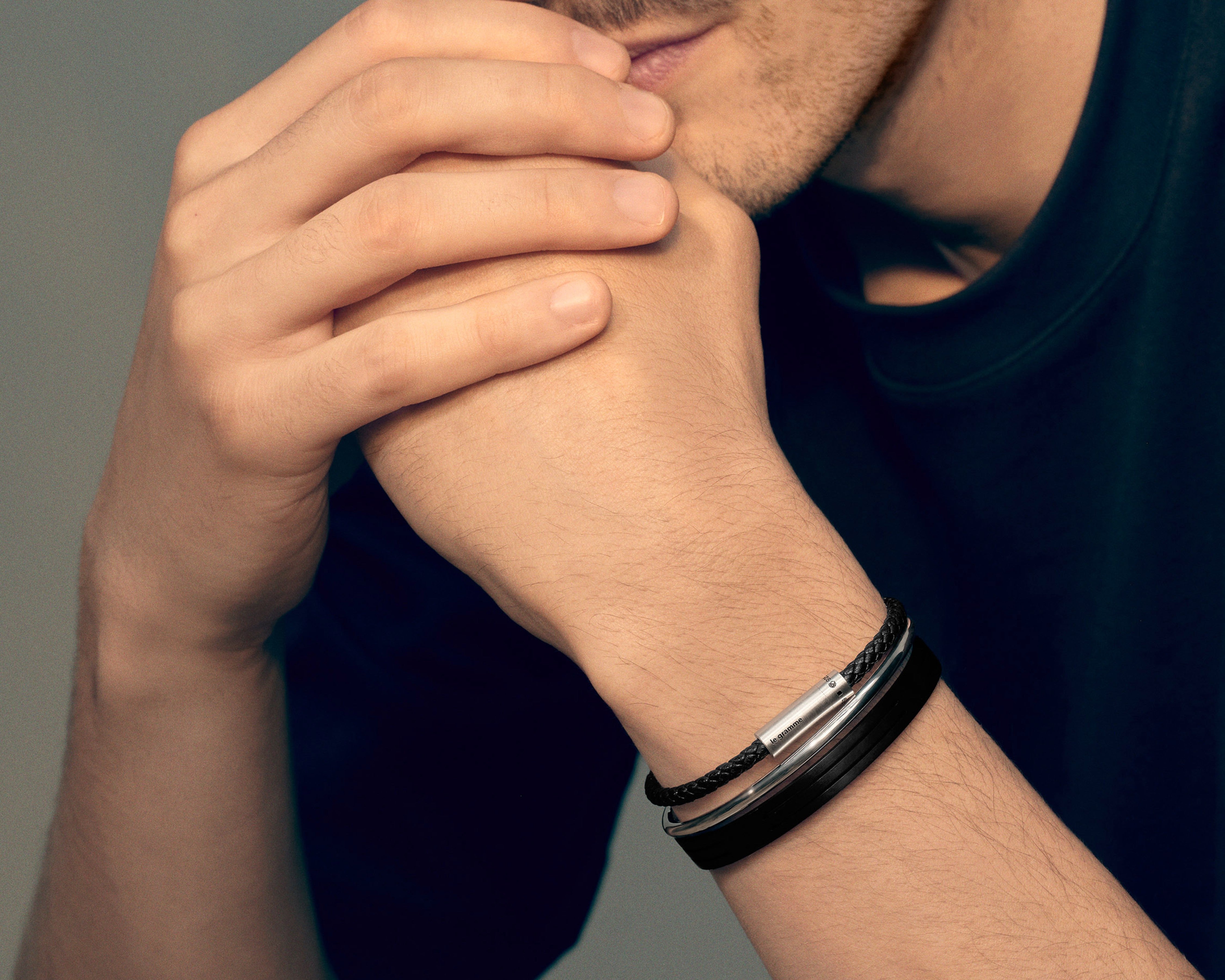 le-gramme-bracelet-c-ble-cuir-marron-le-7g image 5