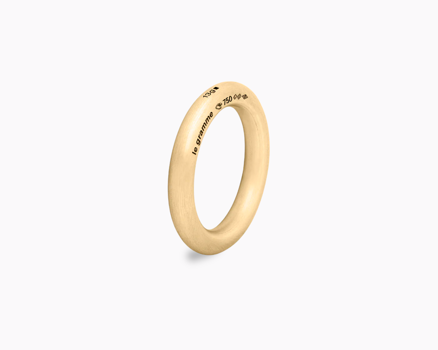 le-gramme-bague-jonc-la-13g-or-jaune-750-bross-3-9-mm image 2