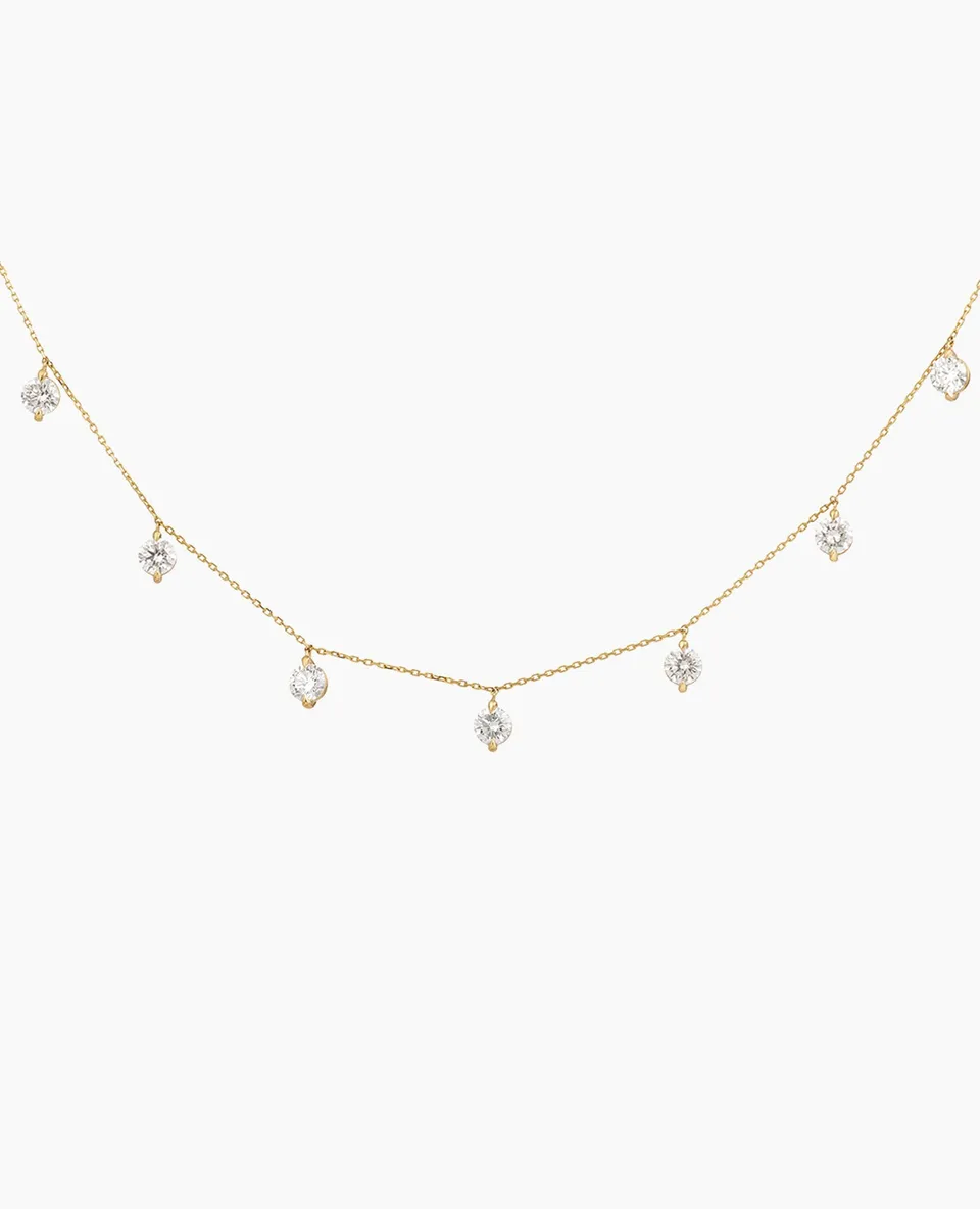 pers-e-paris-collier-bridal-sept-diamants-or-9-carats-et-diamants-de-laboratoire image 1