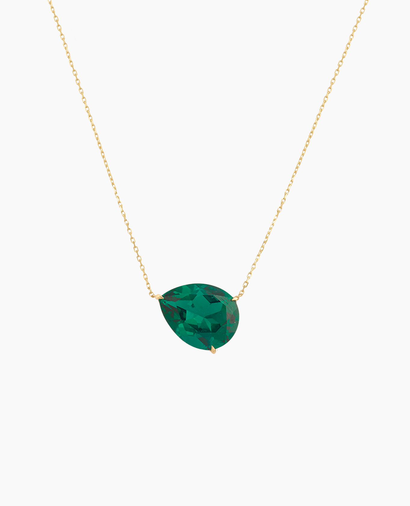 pers-e-paris-collier-iris-meraude-poire-or-9-carats-meraude-laboratoire-1-carat image 4