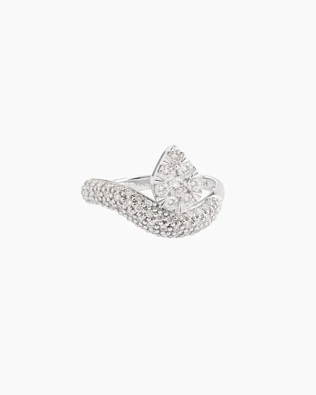 pers-e-paris-bague-wave-pav-e-floating-poire-en-or-18-carats image 1