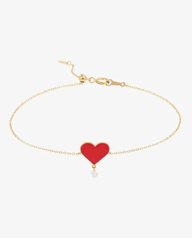 pers-e-paris-bracelet-c-ur-rouge-bracelet-c-ur-en-or-18-carats-avec-diamant-perc image 1