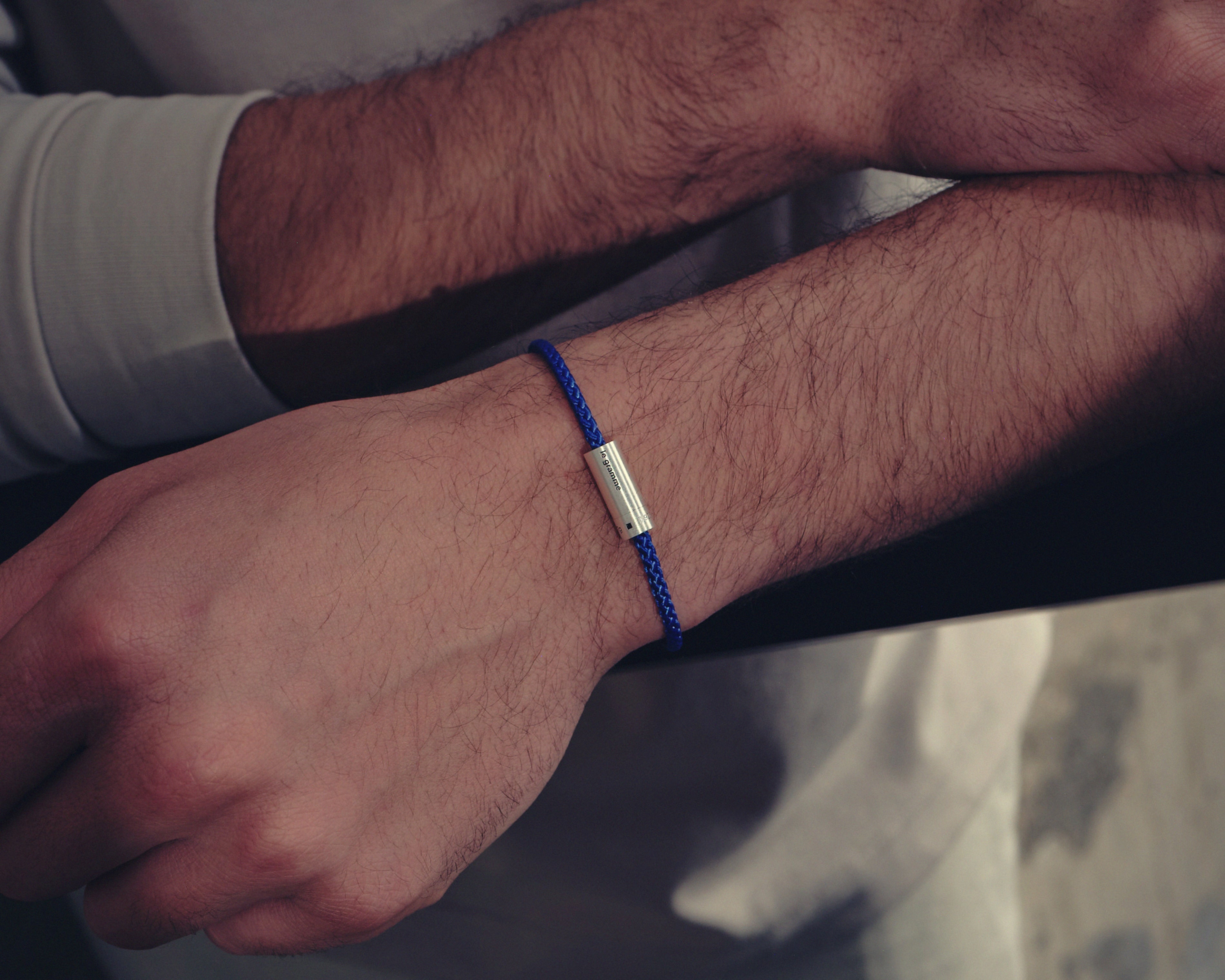 le-gramme-bracelet-c-ble-nato-bleu-royal-le-7g-argent-bross image 5