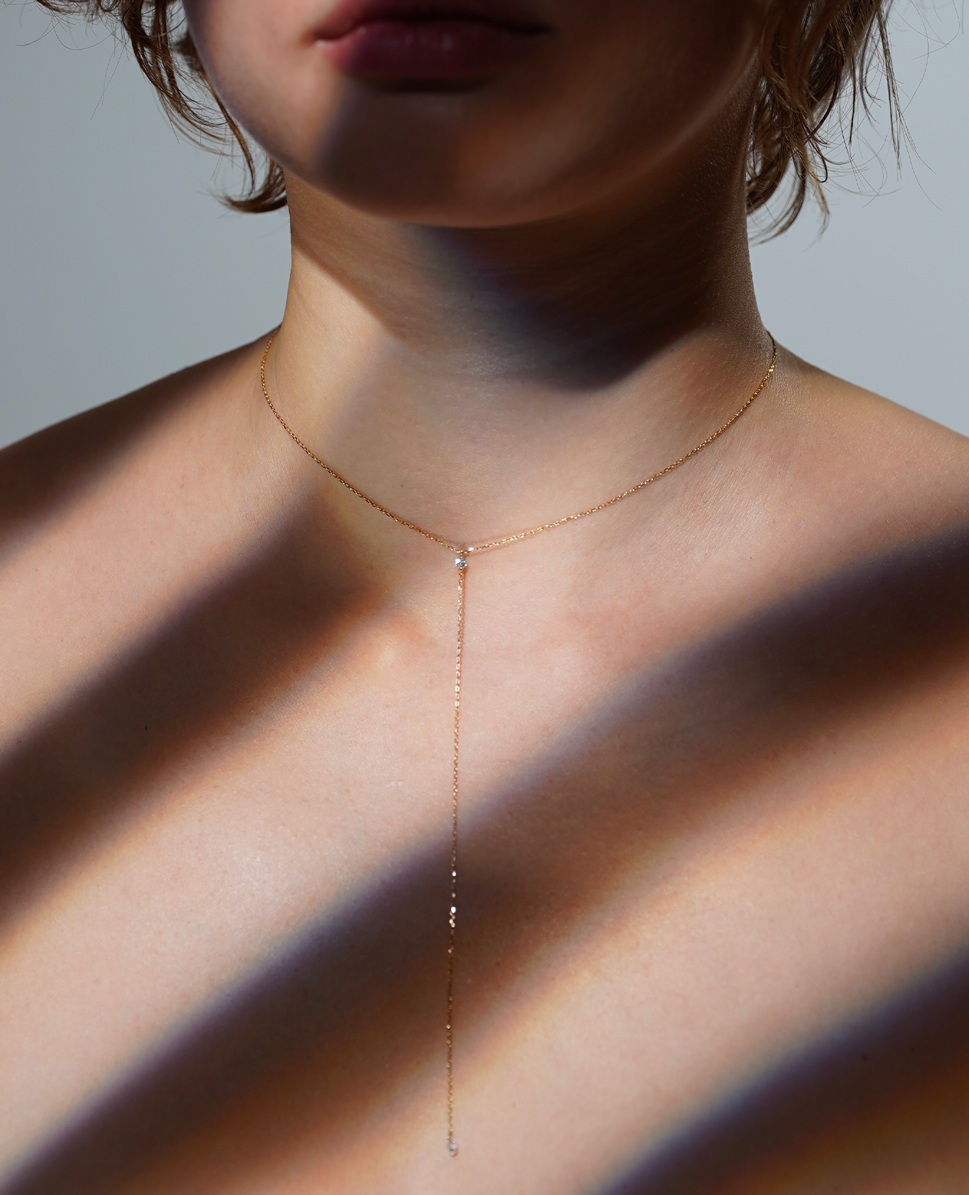pers-e-paris-collier-cravate-dana-deux-diamants-or-18-carats image 2