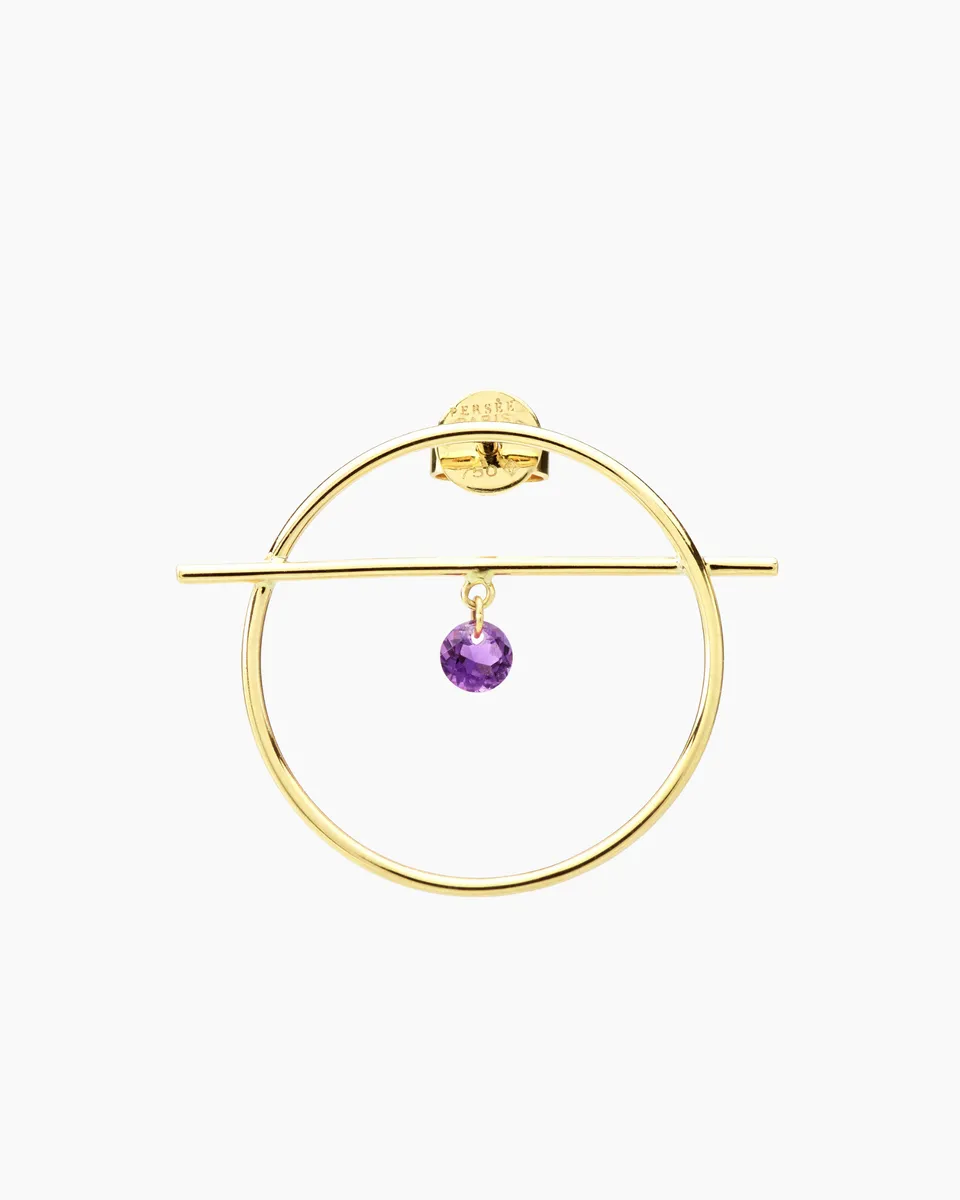 pers-e-paris-boucle-d-oreille-fibule-1-am-thyste-petit-mod-le image 1