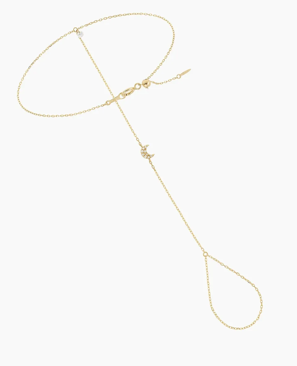 pers-e-paris-bracelet-de-main-s-l-n-lune-or-18-carats-diamant-0-07-ct image 1