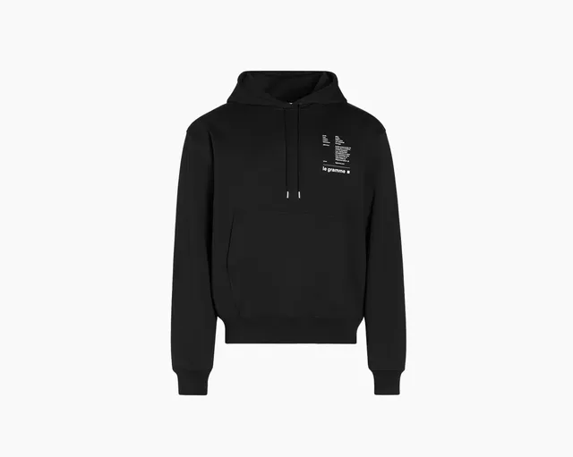 le-gramme-hoodie-noir-le-380g-coton-v-tement-pr-t-porter image 1