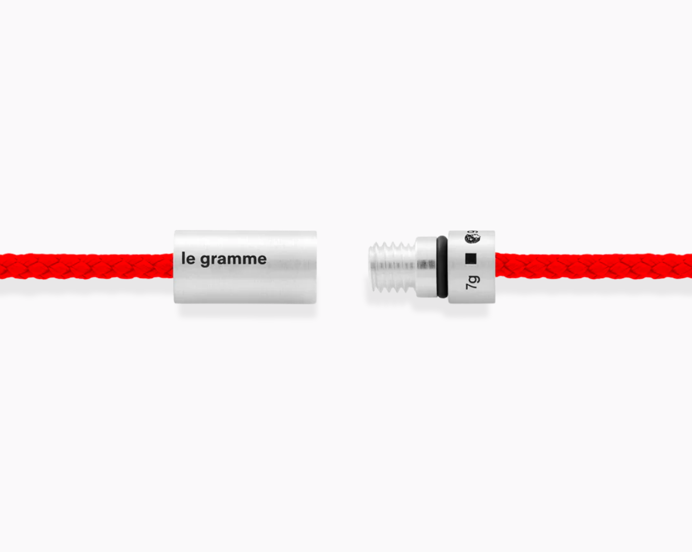 le-gramme-bracelet-c-ble-nato-rouge-le-7g-fermoir-argent image 3