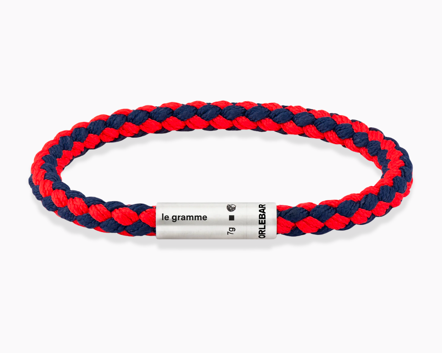 le-gramme-x-orlebar-brown-bracelet-c-ble-nato-marine-rouge-le-7g image 1