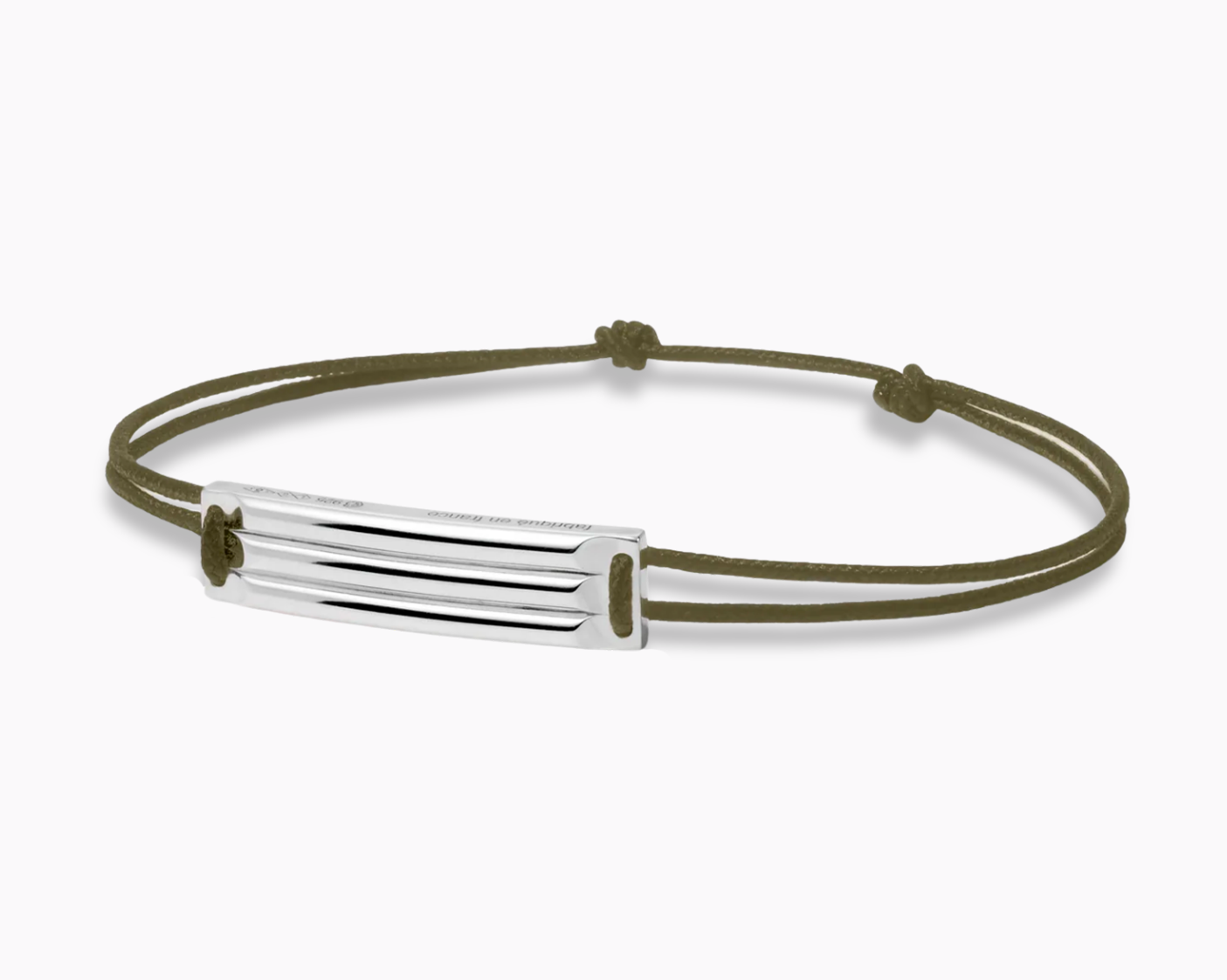 le-gramme-bracelet-cordon-kaki-godron-le-5g-taille-s2 image 2