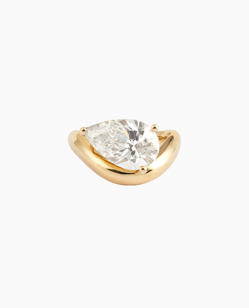 pers-e-paris-bridal-wave-3-carats-bague-diamant-laboratoire-or-9-18-carats image 1