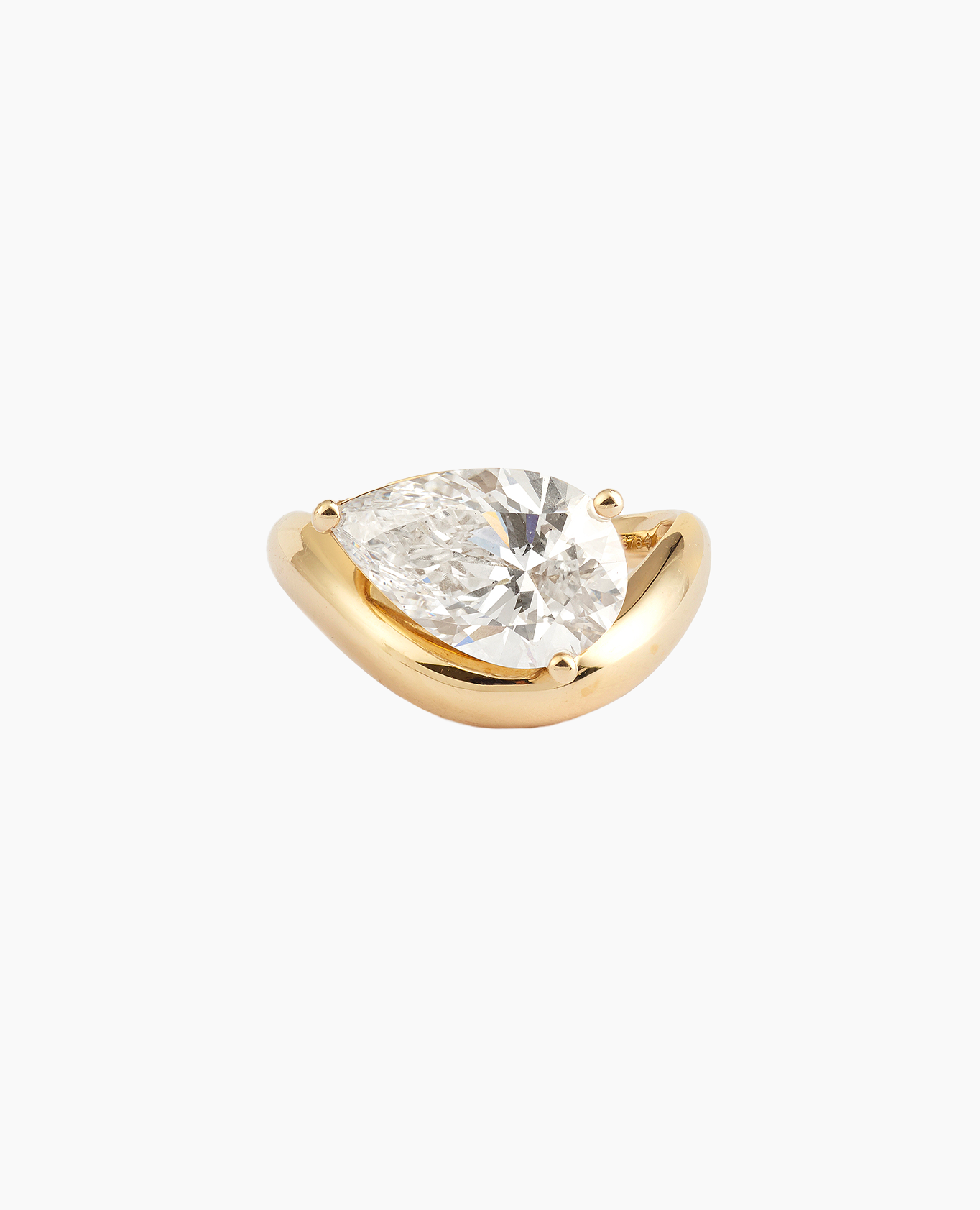 pers-e-paris-bridal-wave-3-carats-bague-diamant-laboratoire-or-9-18-carats image 1