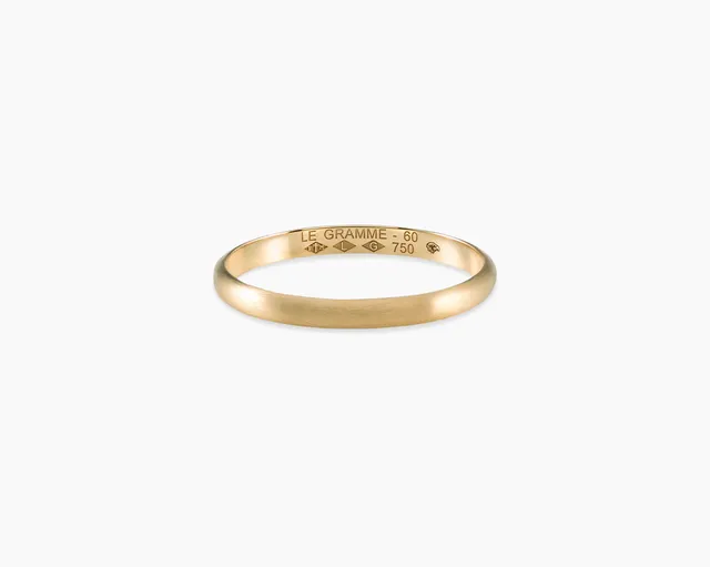 le-gramme-bague-demi-jonc-la-2g-or-bross-alliance image 1