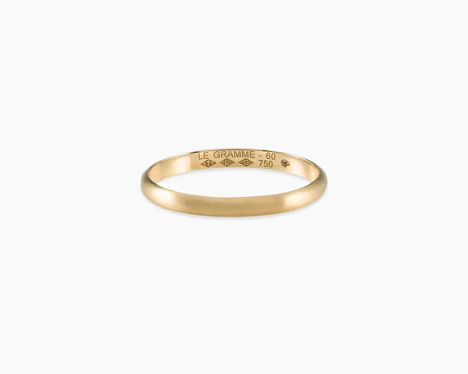 le-gramme-bague-demi-jonc-la-2g-or-bross-alliance image 1