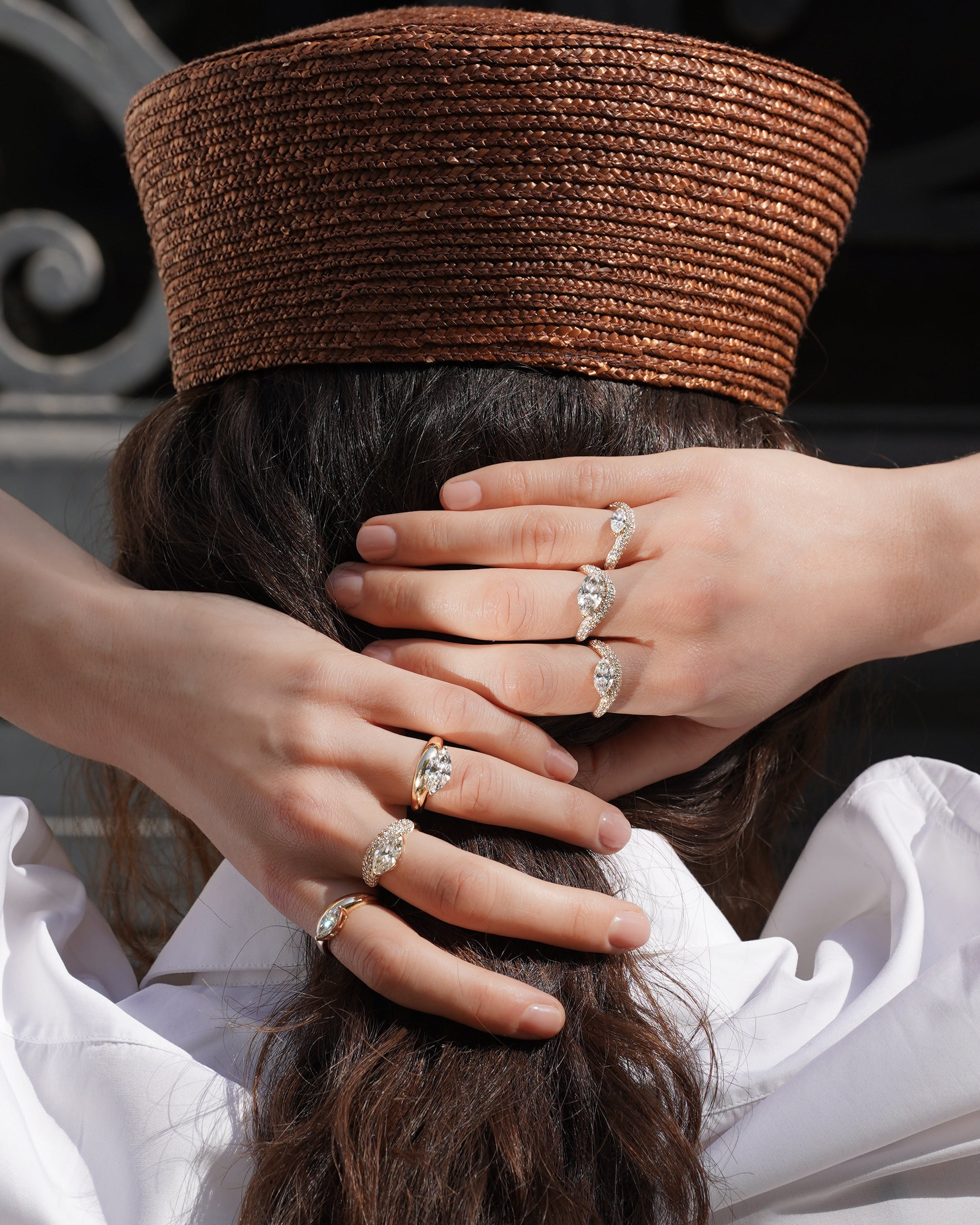 pers-e-paris-wave-bague-poire-pav-e-or-9-carats-diamant-laboratoire image 4