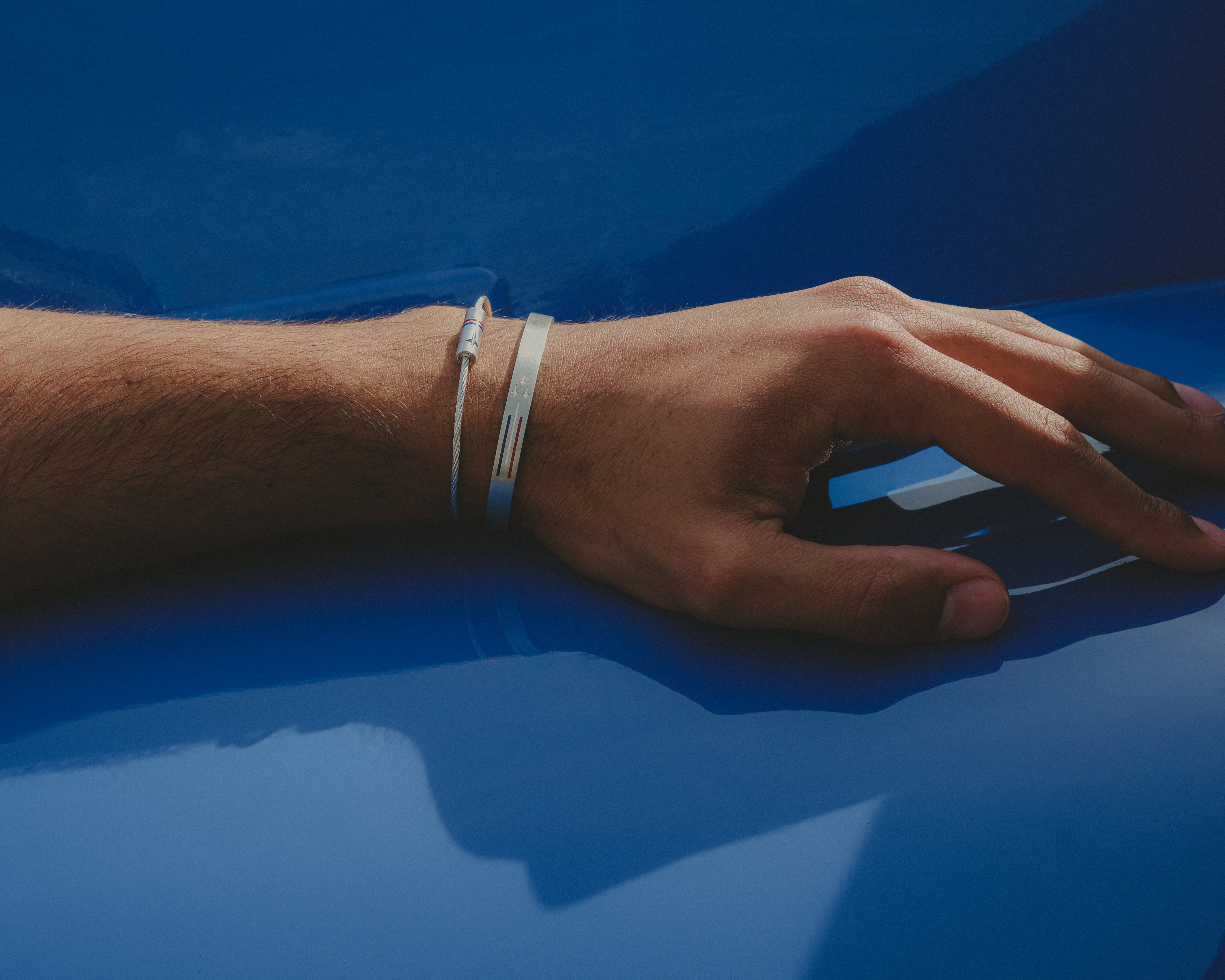 le-gramme-x-la-patrouille-de-france-bracelet-c-ble-tricolore-le-9g-argent-925 image 4
