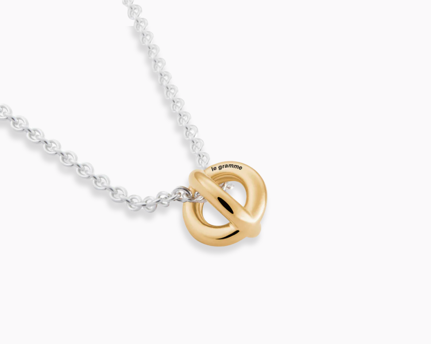 le-gramme-m-daille-entrelacs-la-1g-collier-femme-64-cm image 2