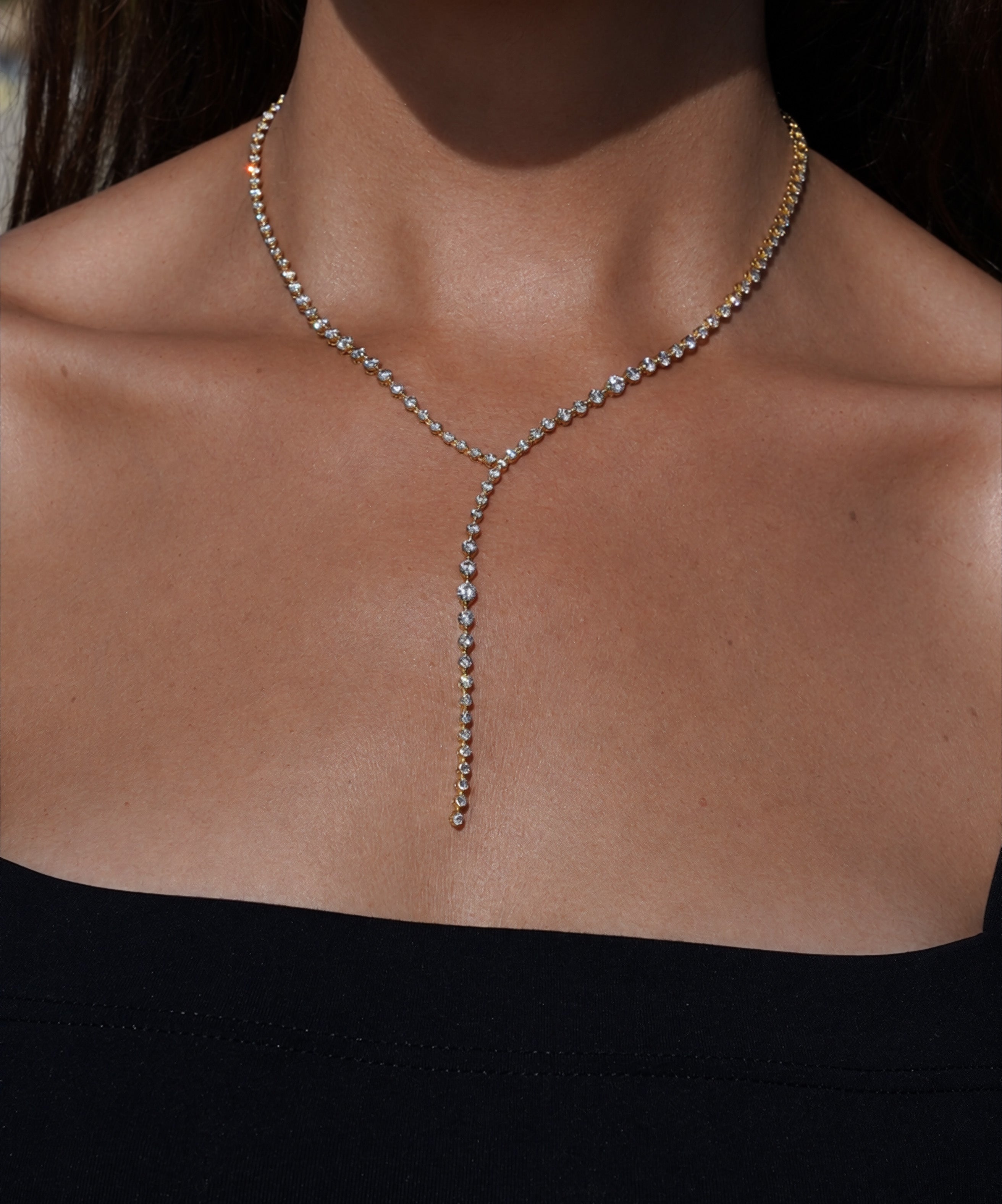 pers-e-paris-tennis-collier-rivi-re-un-diamant-or-18-carats image 2