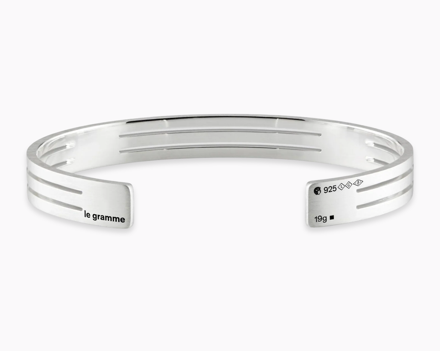 le-gramme-bracelet-ruban-perfor-le-19g-argent-largeur-7-6-mm image 1