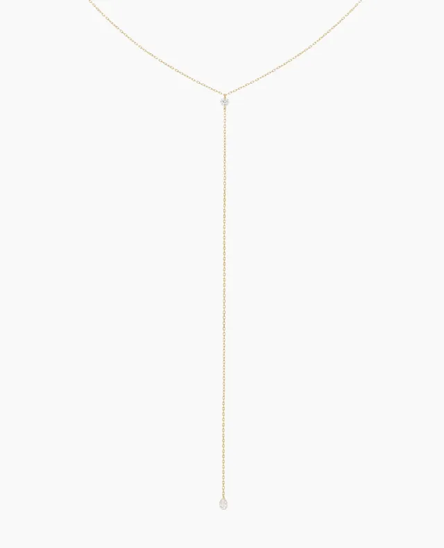 pers-e-paris-collier-cravate-dana-deux-diamants-or-18-carats image 1