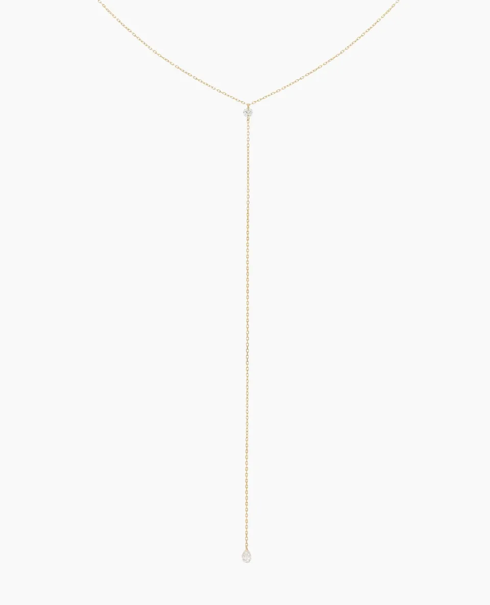 pers-e-paris-collier-cravate-dana-deux-diamants-or-18-carats image 1