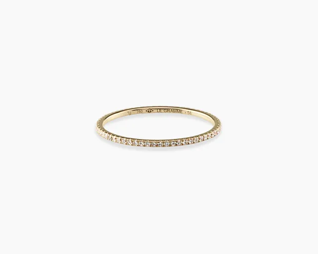 le-gramme-bague-la-1g-sertie-diamants-alliance-1-1-mm image 1