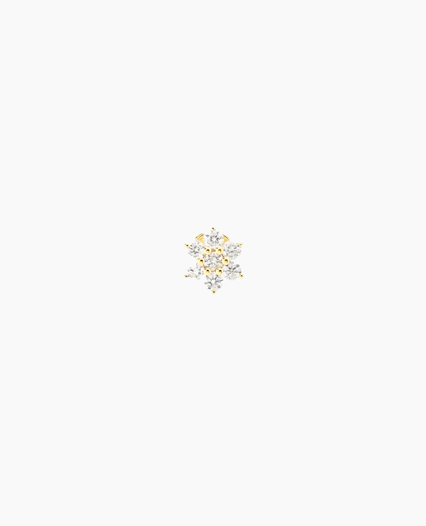 pers-e-paris-piercing-fleur-pav-e-boucle-or-18-carats-jaune-et-diamants image 1