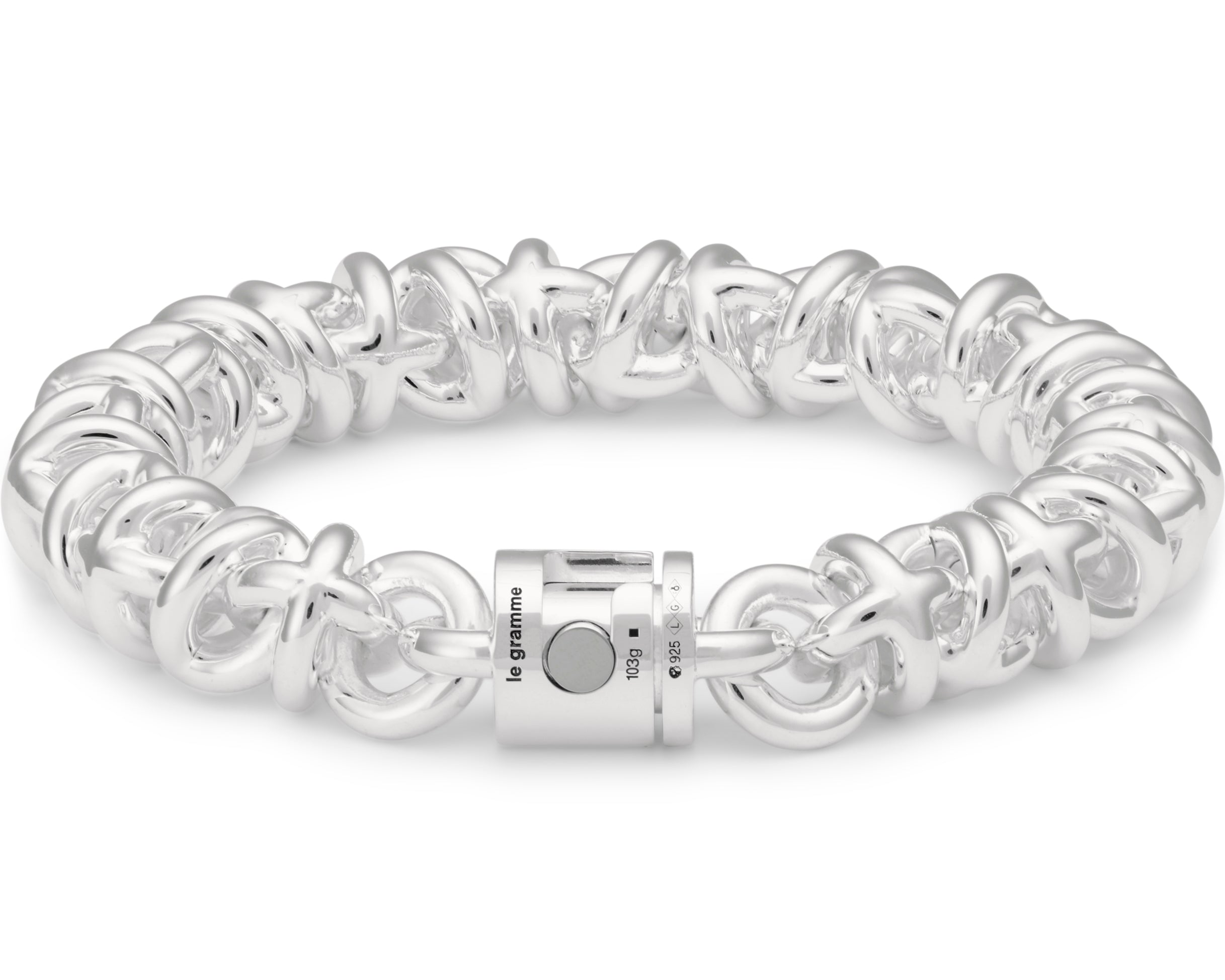 le-gramme-bracelet-entrelacs-le-103g-argent image 1