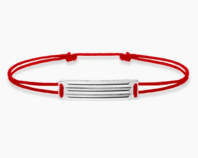 le-gramme-bracelet-cordon-rouge-godron-le-5g image 1