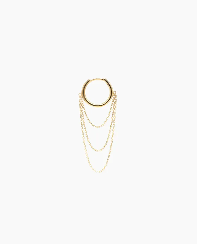 pers-e-paris-piercing-triple-cha-ne-mini-boucle-d-oreille-or-18-carats image 1