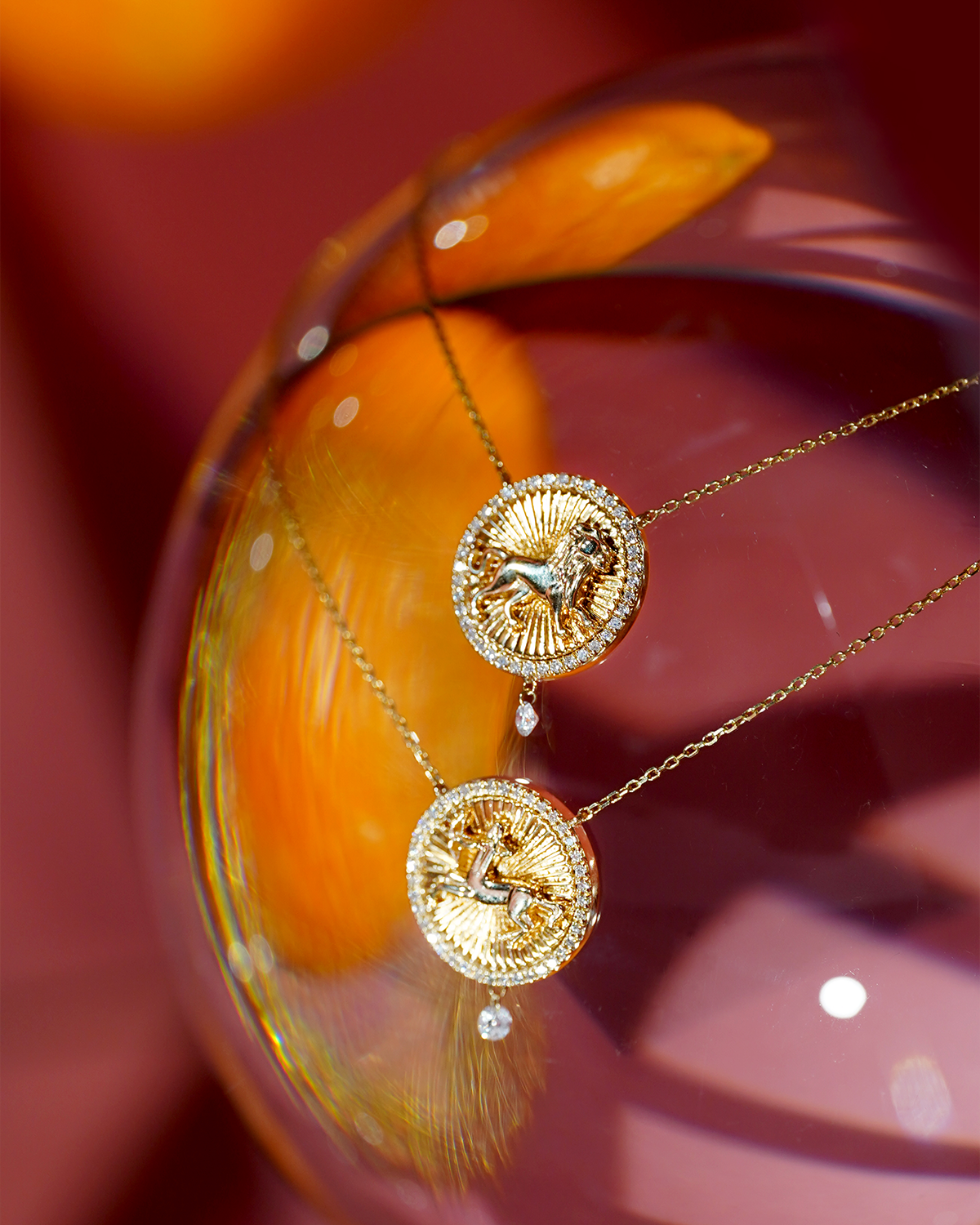 pers-e-paris-collier-c-leste-m-daillon-sagittaire-or-jaune-rose-blanc image 4